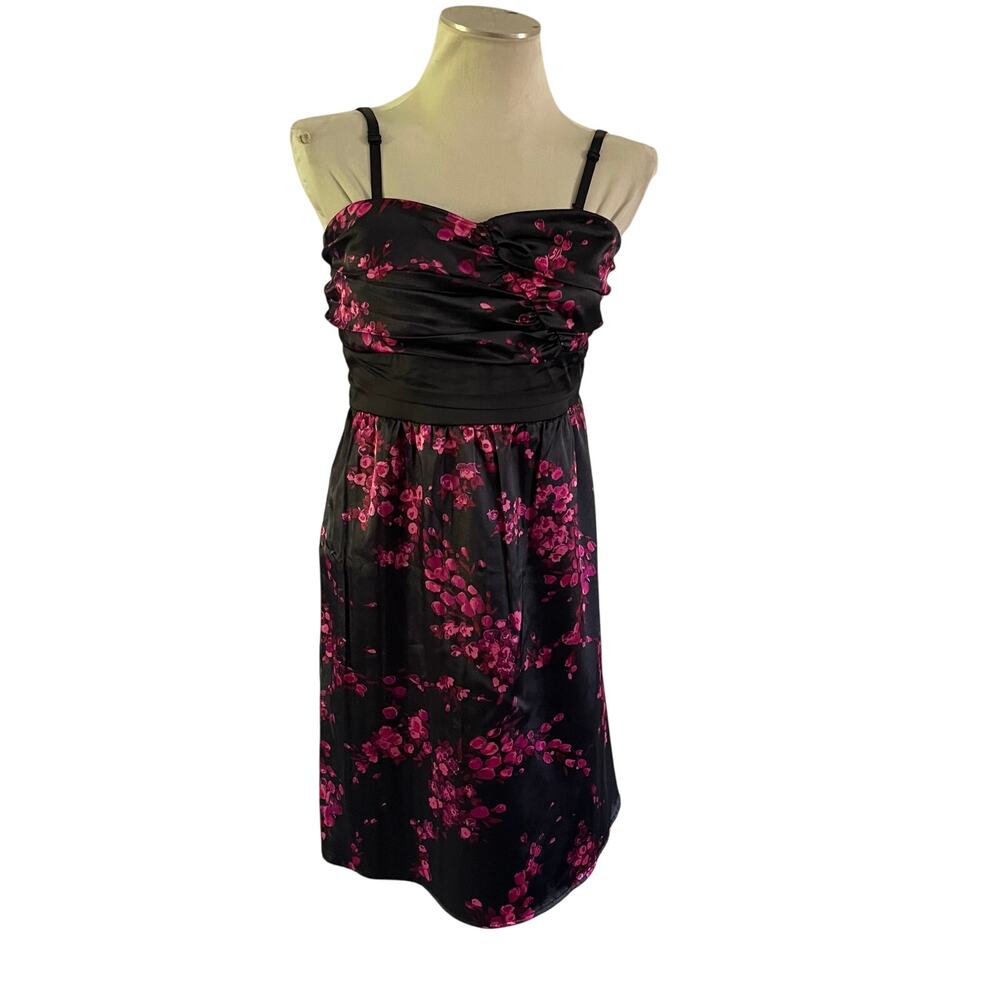 Torrid Dark Floral Y2K Mini Dress Plus Sz 16 Hoco Formal Prom Whimsygoth Witchy